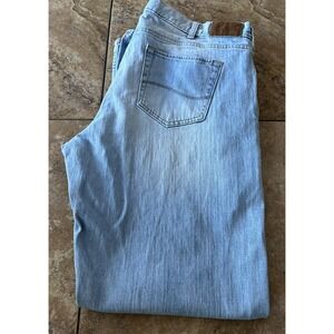 Lee Premium Jeans 42x32 Mens Blue Denim Relaxed Fit Straight Leg Fit 41X32